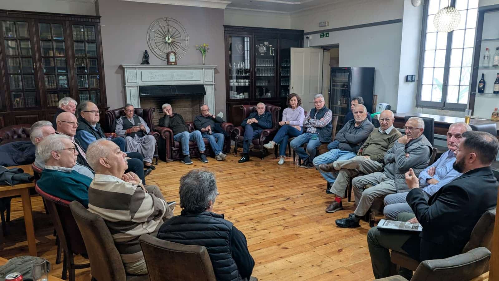 Héctor Lozano during his talk on the emotional impact of prostate cancer at Prostate Cancer Gibraltar